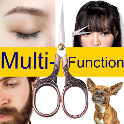 Mini Detail Scissors – 4.5" Rounded Tip for Brows, Lashes & Microblading