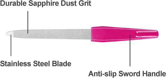 Professional Nail Files 100/180 Grit – Double-Sided Emery Boards for Manicure & Pedicure