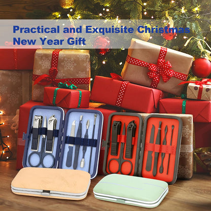 7-Piece Manicure Pedicure Grooming Kit Professional Nail Care Set by Bite Instruments