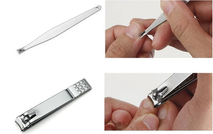 16 Piece Professional Stainless Steel Manicure & Pedicure Set