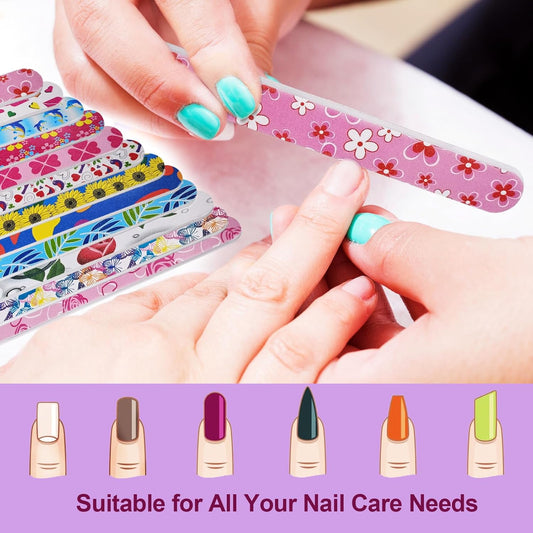 Bite Instruments Professional Fingernails Emory Boards Buffer Manicure Tool Nail File Double Sided