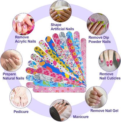 Bite Instruments Professional Fingernails Emory Boards Buffer Manicure Tool Nail File Double Sided