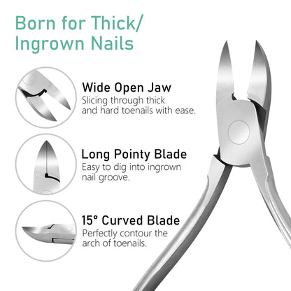 Professional Pedicure Toe Nail Cutter – Stainless Steel Toenail Clippers for Thick Nails | Bite Instruments (Sialkot, Pakistan)