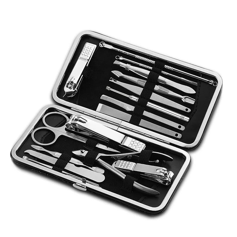16 Piece Professional Stainless Steel Manicure & Pedicure Set