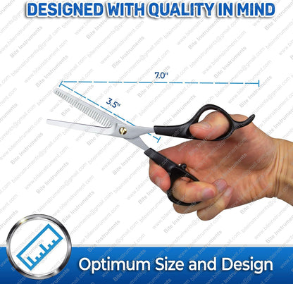 Bite Instruments Professional Thinning Scissors with Toothed Blade Pet Grooming Tools