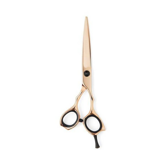 Precision Rose Gold Hair Cutting Scissors - Professional Japanese Steel Shears 6.5