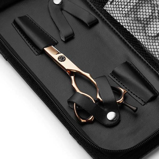 Precision Rose Gold Hair Cutting Scissors - Professional Japanese Steel Shears 6.5