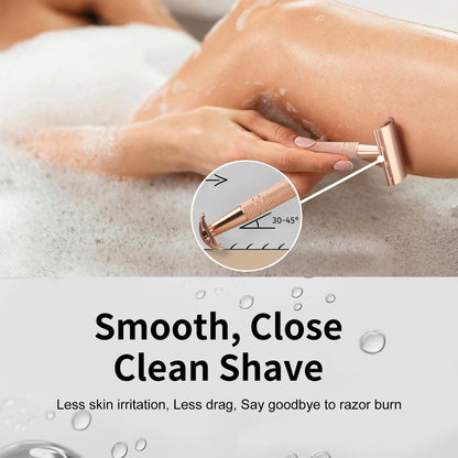 Bite Instruments Safety Razor | Stainless Steel Double Edge Razor for Men & Women
