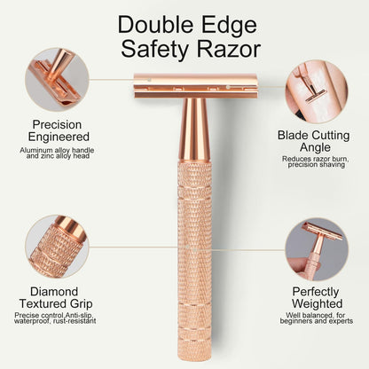 Bite Instruments Safety Razor | Stainless Steel Double Edge Razor for Men & Women