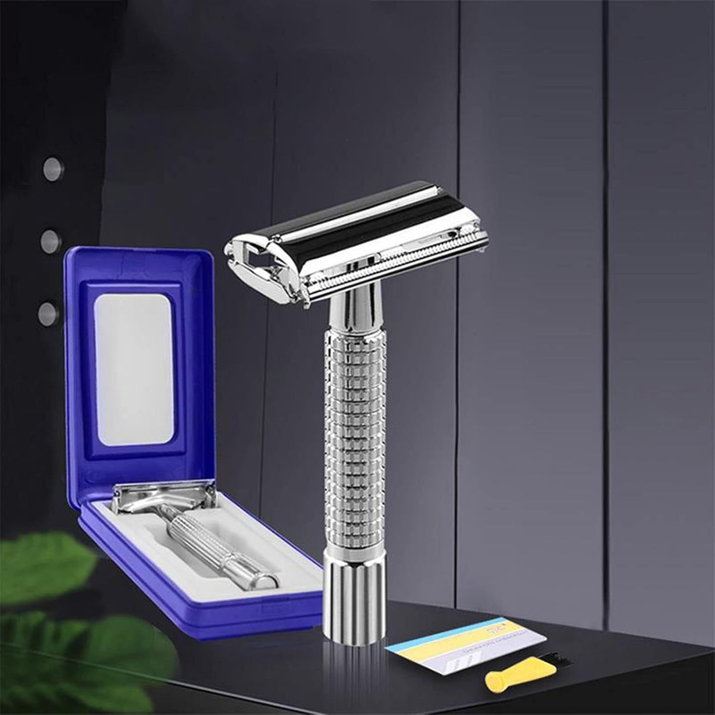 Bite Instruments Professional Safety Razor | Stainless Steel Double Edge Razor for Men & Women