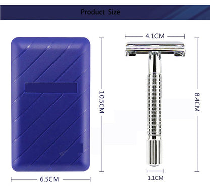 Bite Instruments Professional Safety Razor | Stainless Steel Double Edge Razor for Men & Women