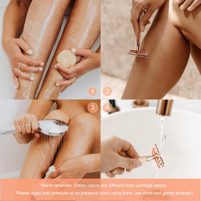 Bite Instruments Safety Razor | Stainless Steel Double Edge Razor for Men & Women