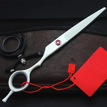 Swivel Thumb Hair Cutting Scissors – 6.5" Curved Blade with 360° Rotating Ring