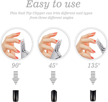 Professional Acrylic False Nail Clippers for Acrylic Nails Bite Instruments