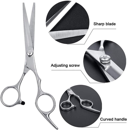 Classic Stainless Steel Barber Scissors - Precision Cutting