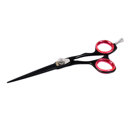 Professional Black Razor Blade Hair Cutting Scissors - 6 Inch