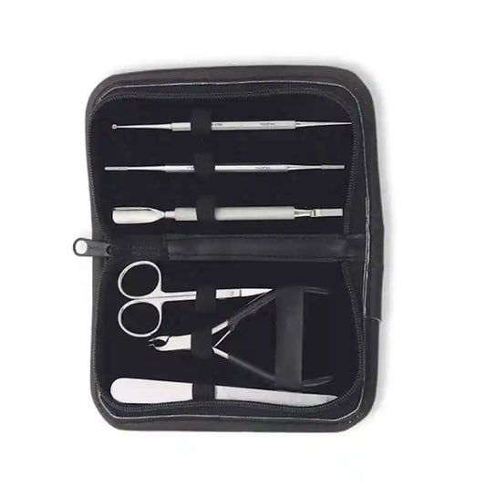 Professional Manicure Set - Stainless Steel Nail Care Kit with Clippers, Scissors & Tools - Precision Beauty Instruments