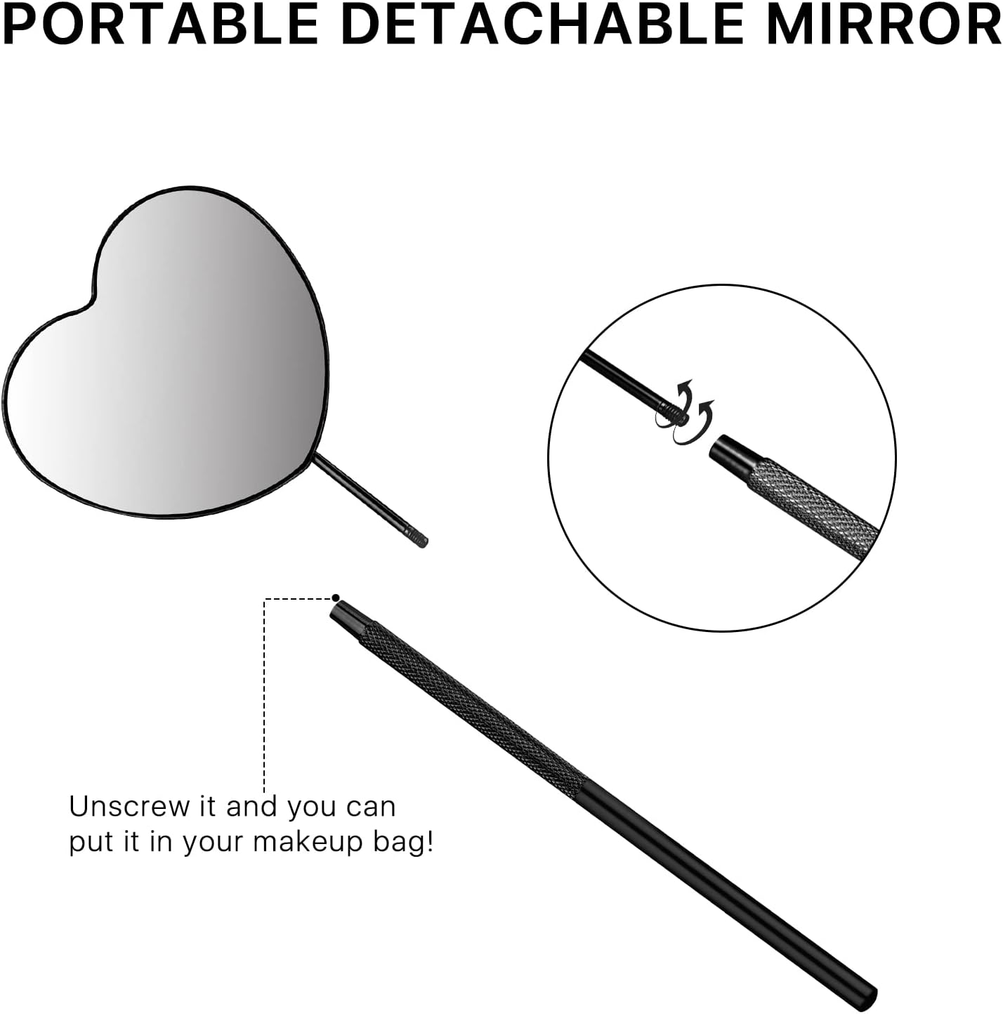 Bite Instruments Professional Large Mirror for Eyelash Extension & Makeup  Stainless Steel Lash Mirror