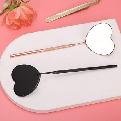 Bite Instruments Professional Large Mirror for Eyelash Extension & Makeup  Stainless Steel Lash Mirror