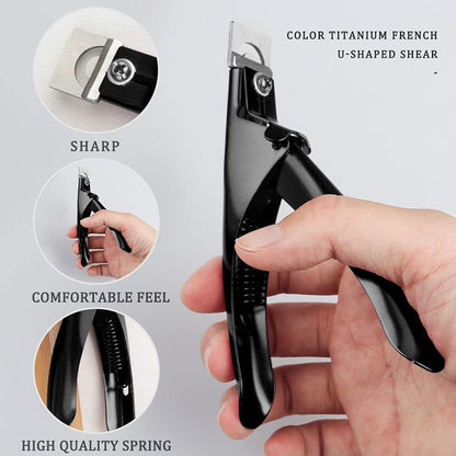 Professional Acrylic False Nail Clippers for Acrylic Nails Bite Instruments