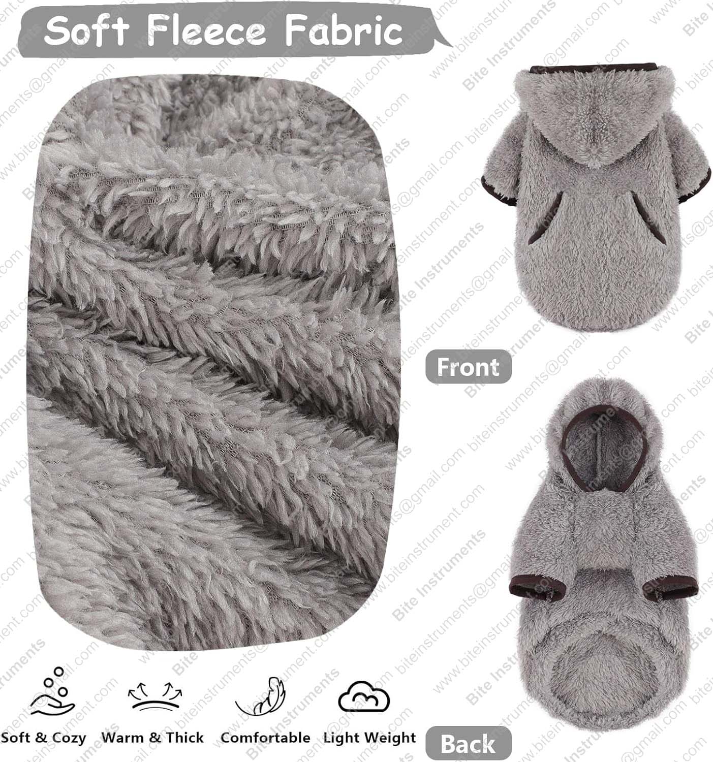 Dog Sweater – Warm Fleece Pet Coat | Bite Instruments