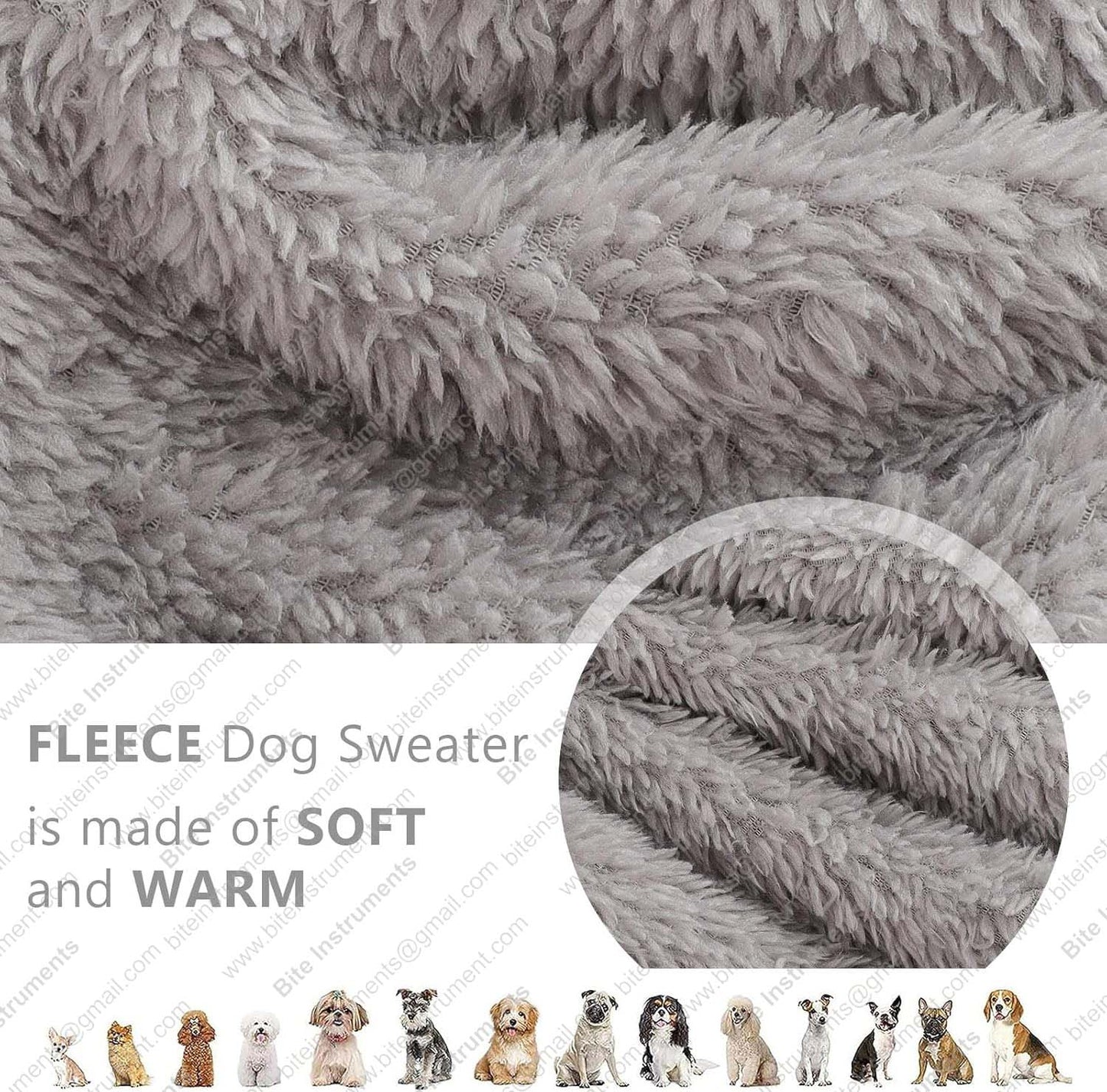 Dog Sweater – Warm Fleece Pet Coat | Bite Instruments
