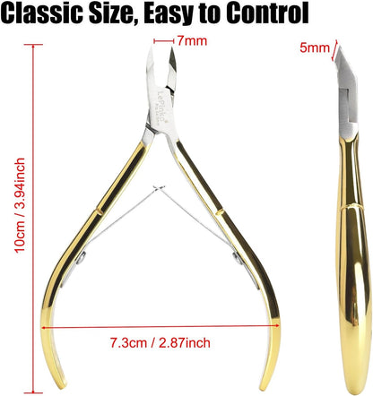 Bite Instruments Stainless Steel Precision Cuticle 4pcs Ser & Nail Care Tools
