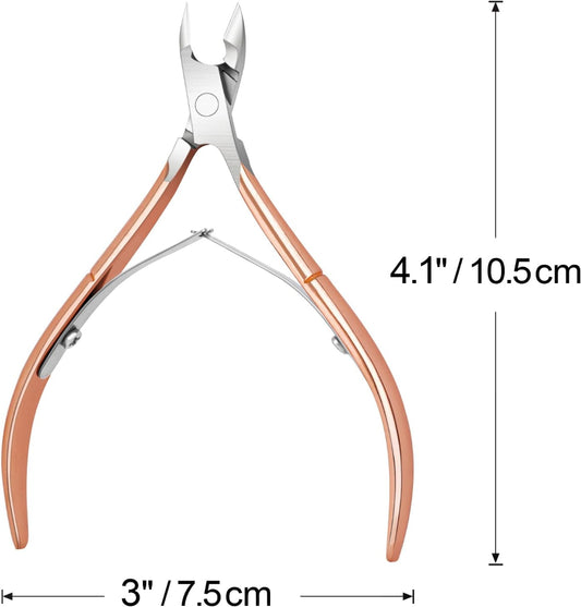 Professional 4Pcs Set Cuticle Nippers Stainless Steel | Bite Instruments