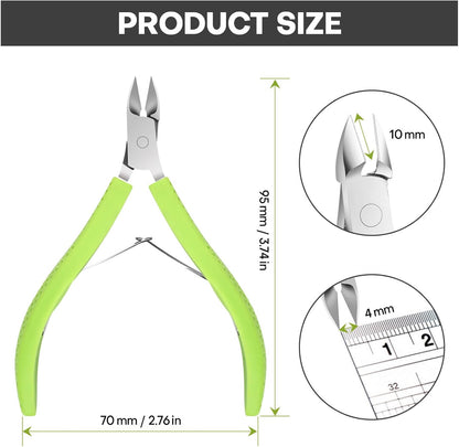 Bite Instruments Ergonomic Cuticle Cutter with Non-Slip Grip