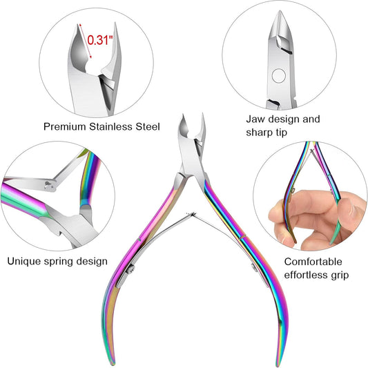 Professional Multicolor 4pcs set Cuticle Nippers Stainless Steel | Bite Instruments