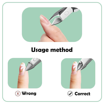 Bite Instruments Professional Ergonomic Cuticle Cutter with Non-Slip Grip