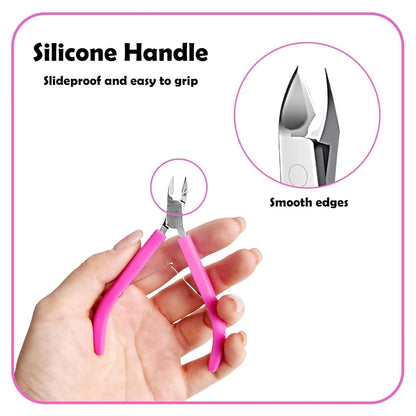 Bite Instruments Professional Ergonomic Cuticle Cutter with Non-Slip Grip