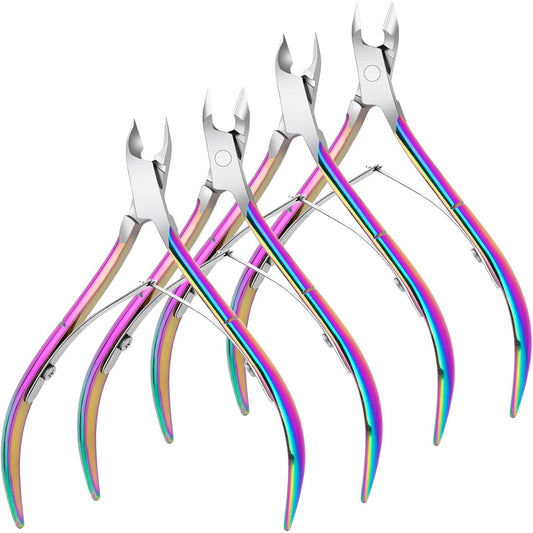 Professional Multicolor 4pcs set Cuticle Nippers Stainless Steel | Bite Instruments