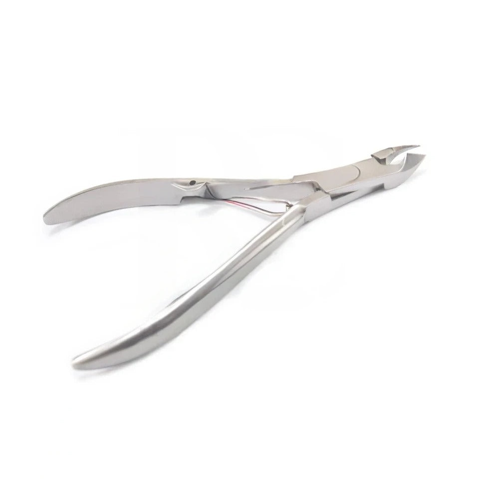 Professional 10 CM Stainless Steel Cuticle Nipper (Silver & Gold Handle)