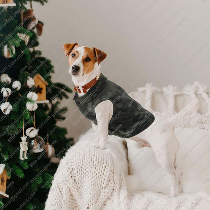 Dog Winter Jacket – Warm Fleece Pet Coat with Leash Ring | Bite Instruments