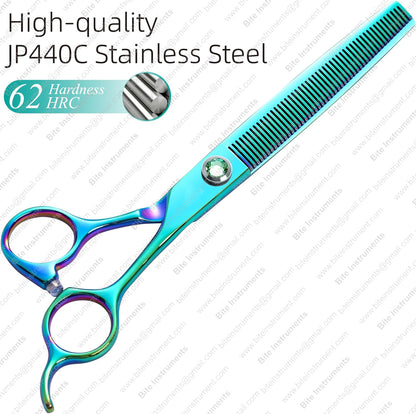 Professional Dog Grooming Thinning Shears 7inch Stainless Steel Blender Scissors