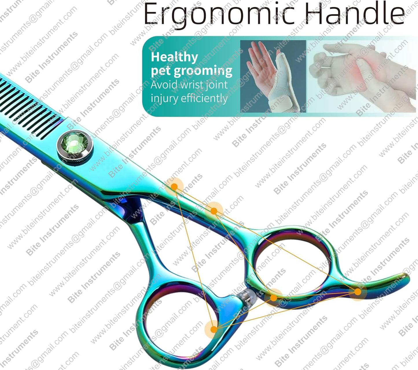 Professional Dog Grooming Thinning Shears 7inch Stainless Steel Blender Scissors