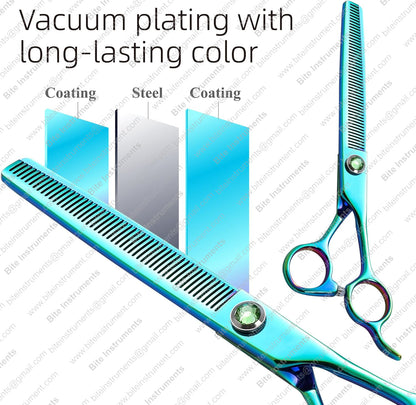Professional Dog Grooming Thinning Shears 7inch Stainless Steel Blender Scissors