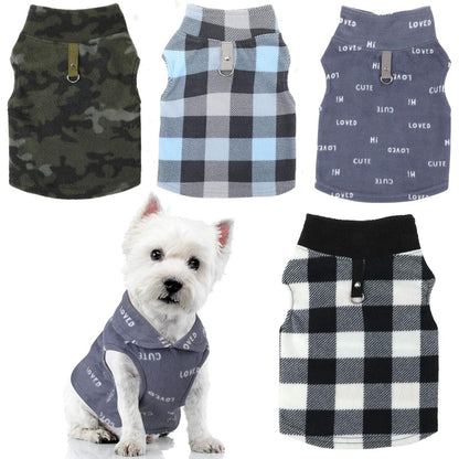 Dog Winter Jacket – Warm Fleece Pet Coat with Leash Ring | Bite Instruments