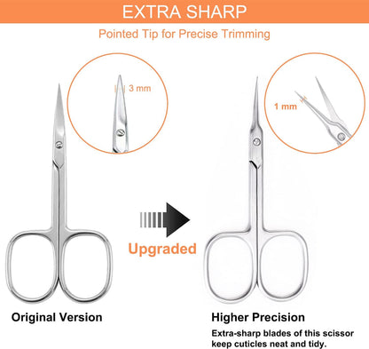 Bite Instruments Profession Stainless Steel Grooming Eyelash Trim, Eyebrow, Grooming Scissors