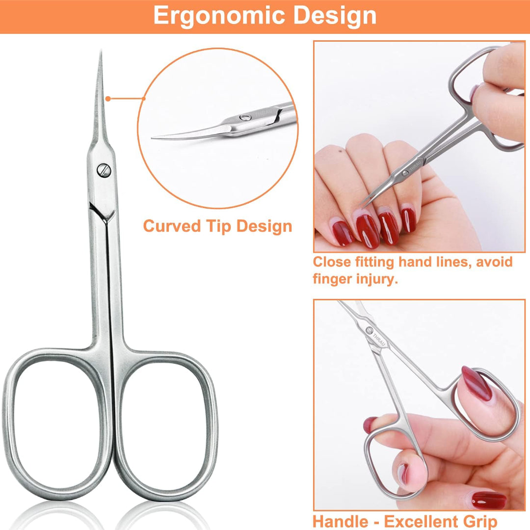 Bite Instruments Profession Stainless Steel Grooming Eyelash Trim, Eyebrow, Grooming Scissors