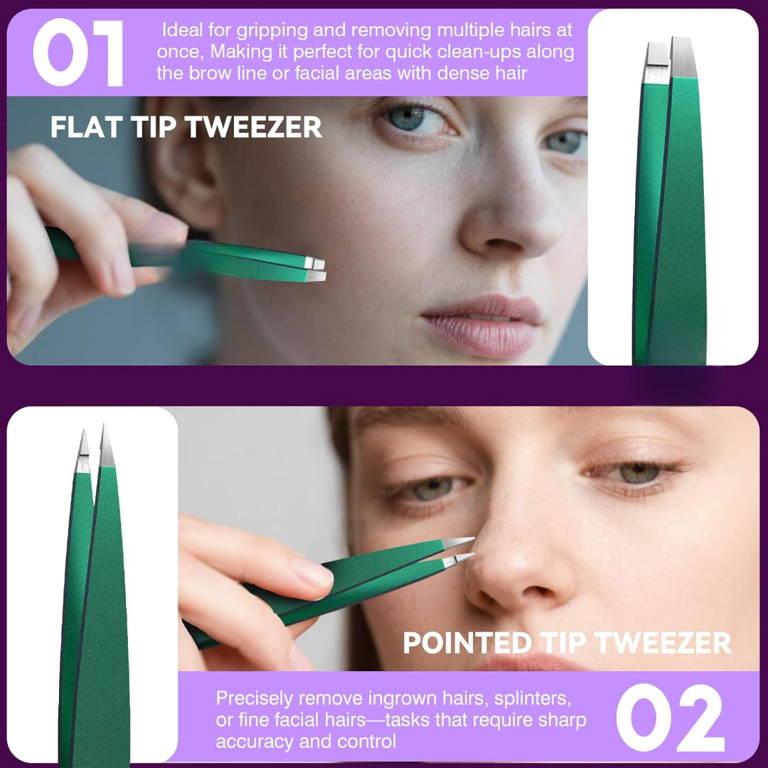 Bite Instruments Professional Precision Tweezers Eyebrow Hair Removal Tool