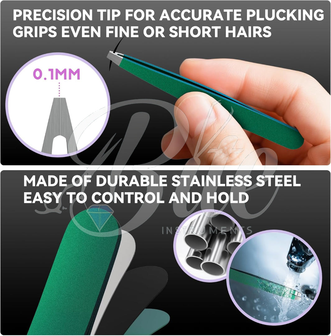 Bite Instruments Professional Precision Tweezers Eyebrow Hair Removal Tool
