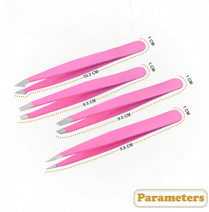 Professional Precision Tweezer Set for Eyebrows, Facial Hair & Beauty Care Tools