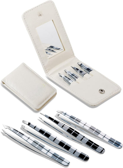 Bite Instruments Professional Precision Eyebrow Tweezers for Women Facial Hair Removal