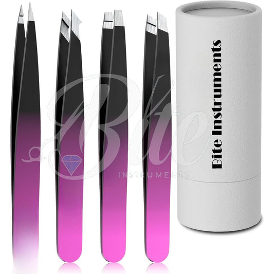 Bite Instruments Professional Precision Tweezers Eyebrow Hair Removal Tool