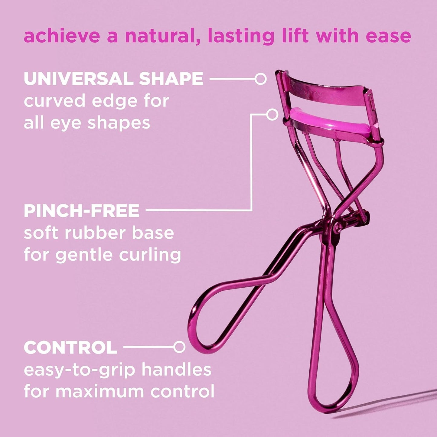 Bite Instruments Eyelash Curler Stainless Steel Easy-to-Grip Handles