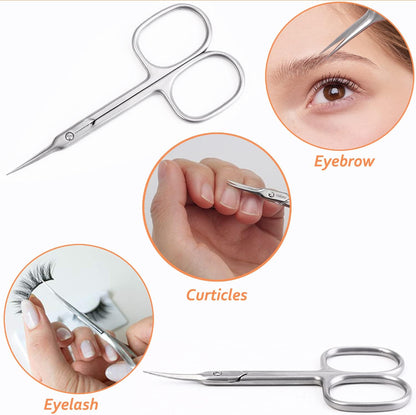 Bite Instruments Profession Stainless Steel Grooming Eyelash Trim, Eyebrow, Grooming Scissors