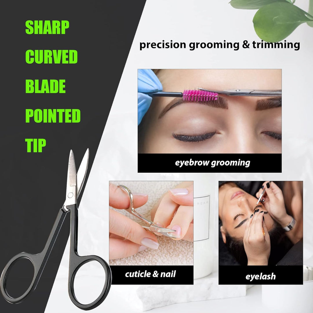 Bite Instruments Professional Eyelash Trimming Scissors Stainless Steel Eyebrow Scissors