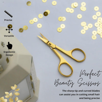 Professional Grooming Scissors Eyelash Scissors Stainless Steel Manicure & Beauty Scissor for Women